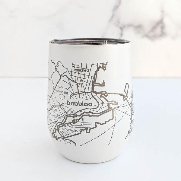 Map of the San Francisco Bay Area Insulated Wine Tumbler